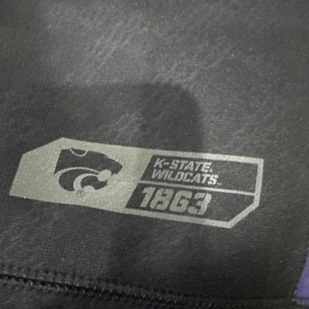 Kansas State Wildcats Sweatshirt Mens Small Black NCAA Nike Therma Fit Hoodie